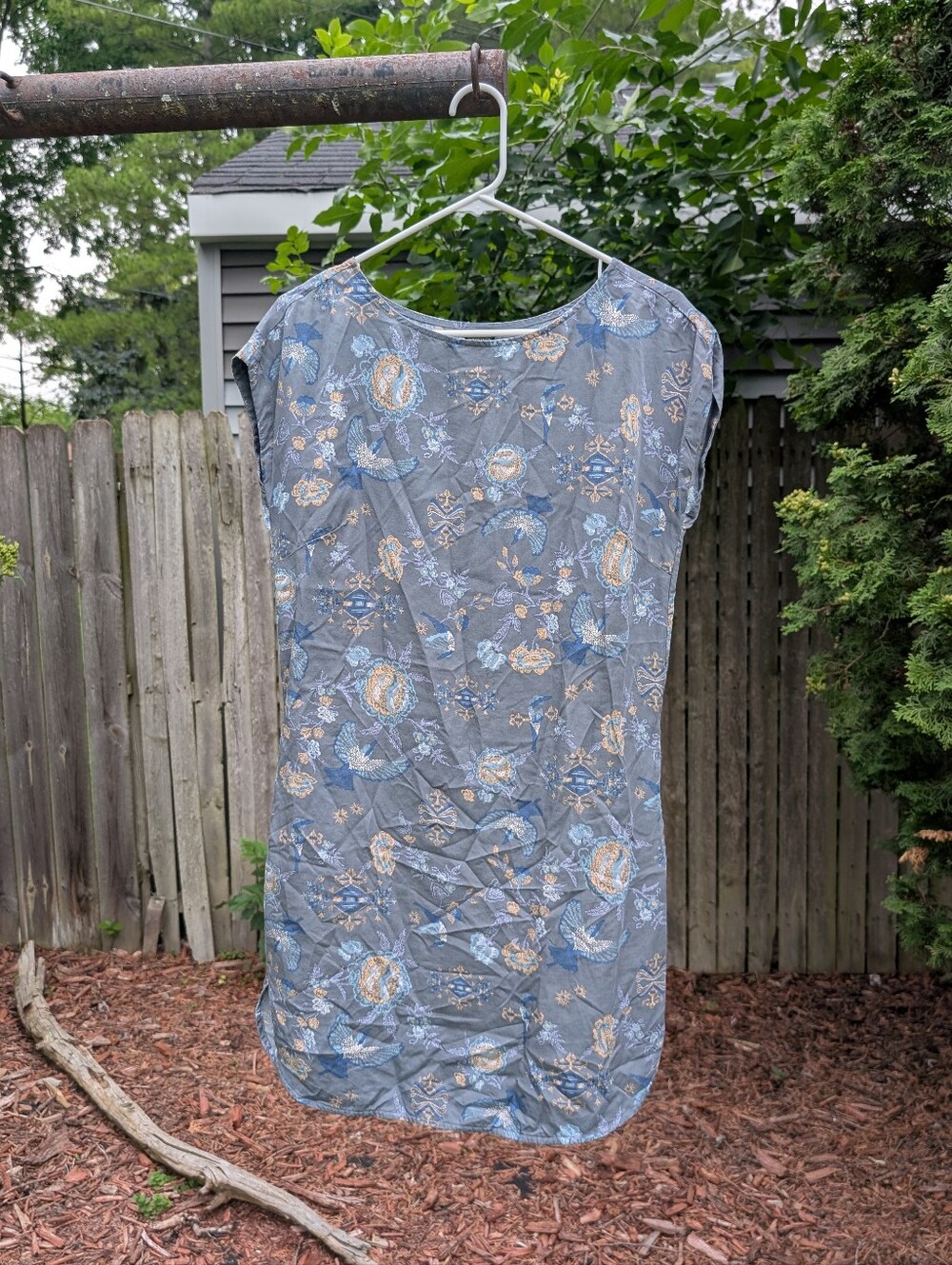 Patagonia Women's June Lake Tencel Floral Paisley Shift Dress Size Small